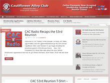 Tablet Screenshot of caulifloweralleyclub.org